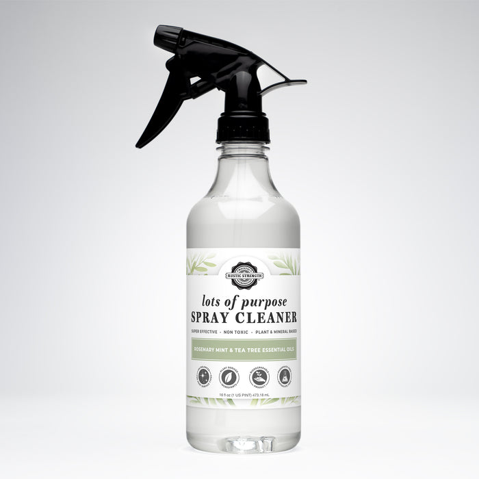 Rustic Strength, Lots of Purpose Spray Cleaner, 16oz Spray Bottle, Rosemary Mint & Tea Tree