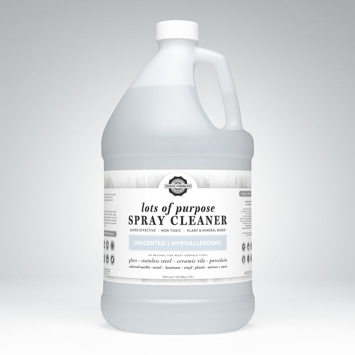 Rustic Strength, Lots of Purpose Spray Cleaner, 1 Gallon, Plastic Jug, Unscented