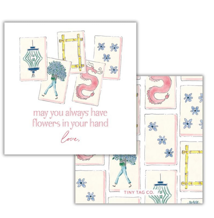Mahjong Gift Tag Non-Personalized