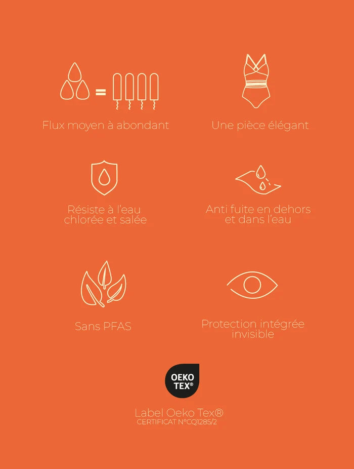 Maillot de bain menstruel Néréides