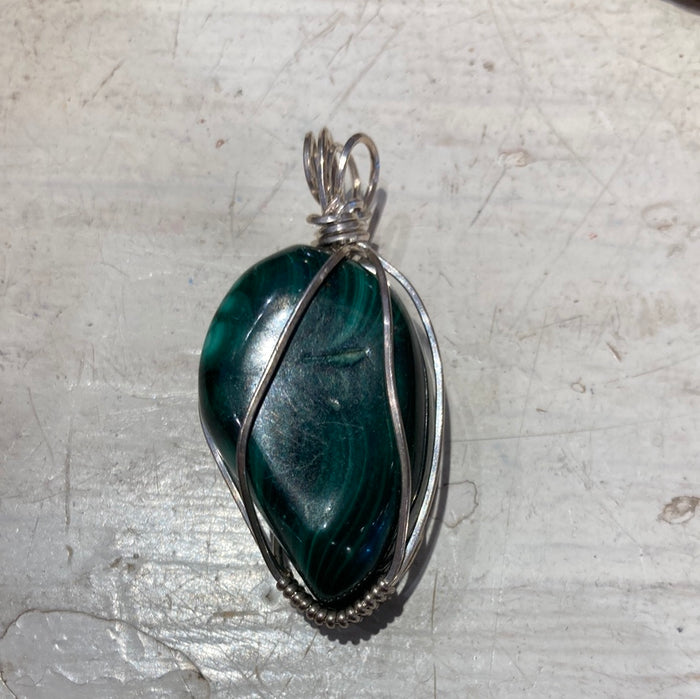 Malachite pendent