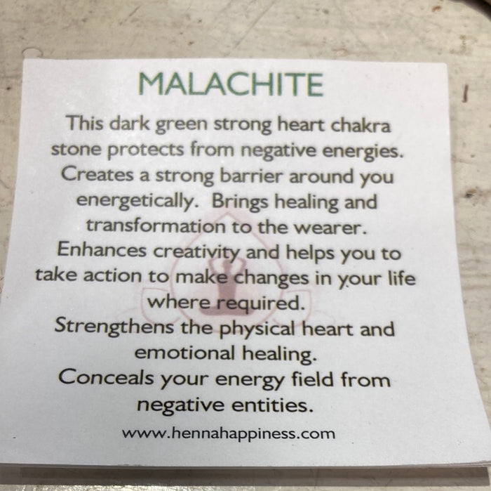 Malachite pendent