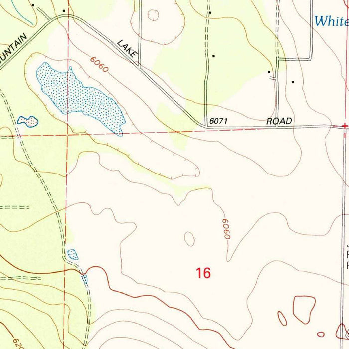 Map of Show Low, Arizona by USGS, 1998 – Sitgreaves National Forest & Fool Hollow Lake