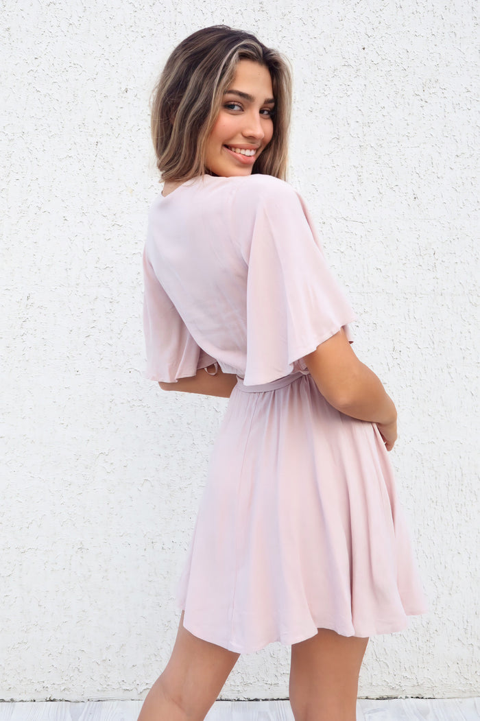 Maple Dress - Mocha Pink - Runway Goddess