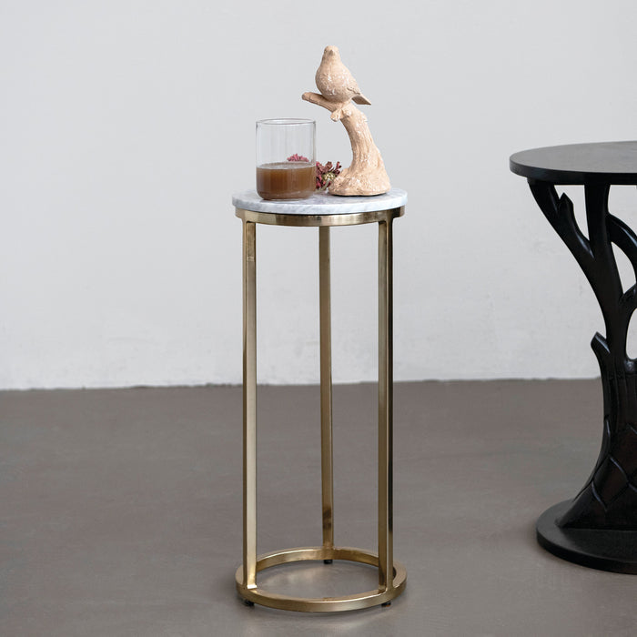 Marble & Gold Martini Table