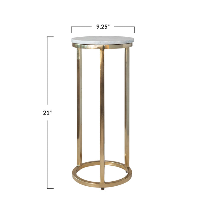 Marble & Gold Martini Table