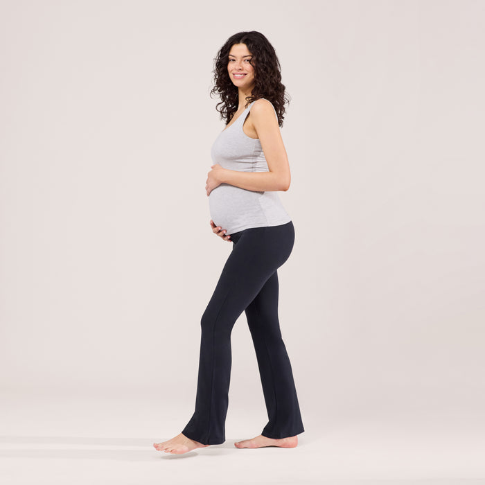 Maternity Lightweight Flare Leggings - Vintage Navy