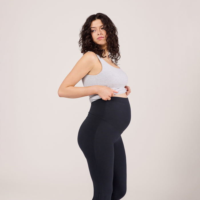 Maternity Lightweight Flare Leggings - Vintage Navy