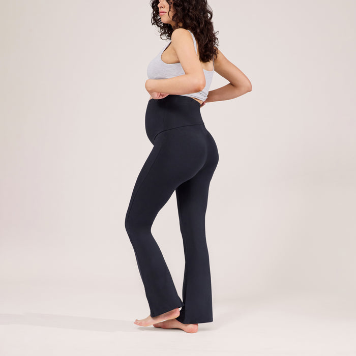 Maternity Lightweight Flare Leggings - Vintage Navy