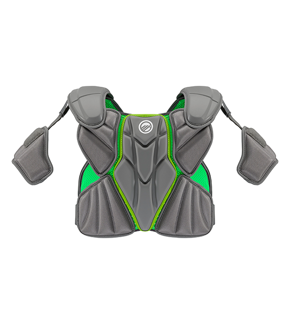 Maverik MX Grey Lacrosse Shoulder Pads - Back