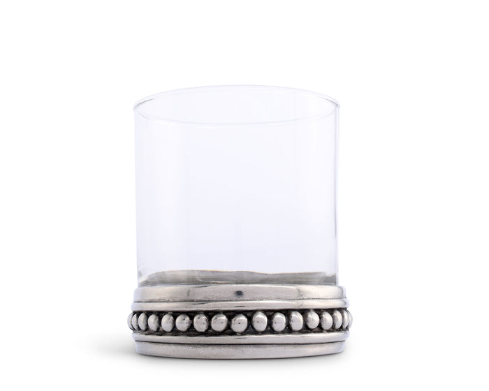 Medici Beading Double Old Fashion Bar Glass
