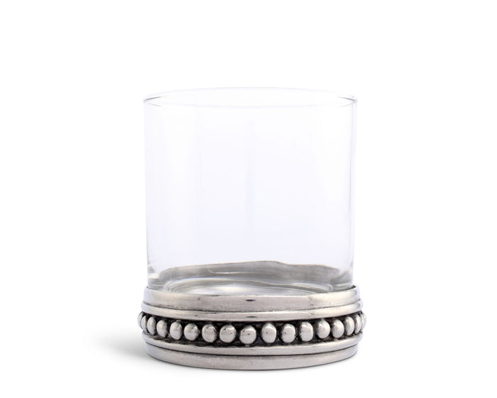 Medici Beading Double Old Fashion Bar Glass