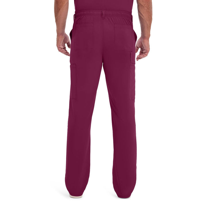 Men's EDS Essentials Natural Rise Drawstring Scrub Pant - Wine - 2