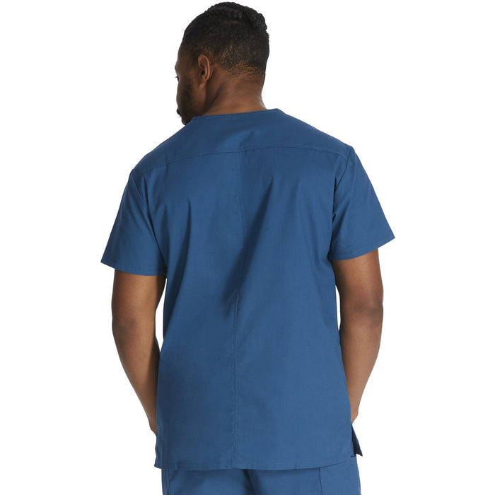 Men's EDS Signature V-Neck Scrub Top - Caribbean Blue - 2