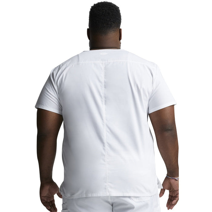 Men's EDS Signature V-Neck Scrub Top - White - 2