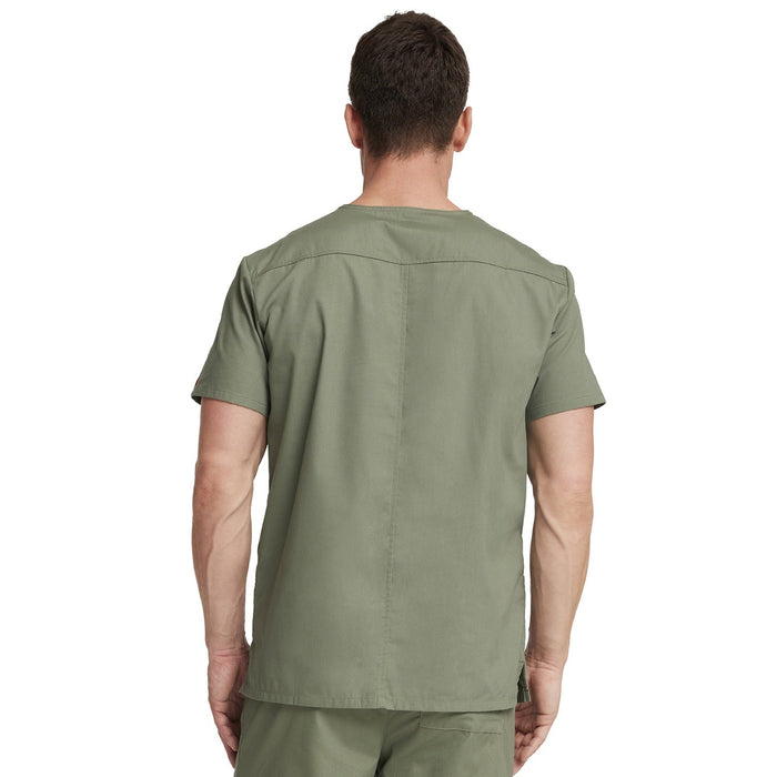 Men's EDS Signature V-Neck Scrub Top - Olive - 2