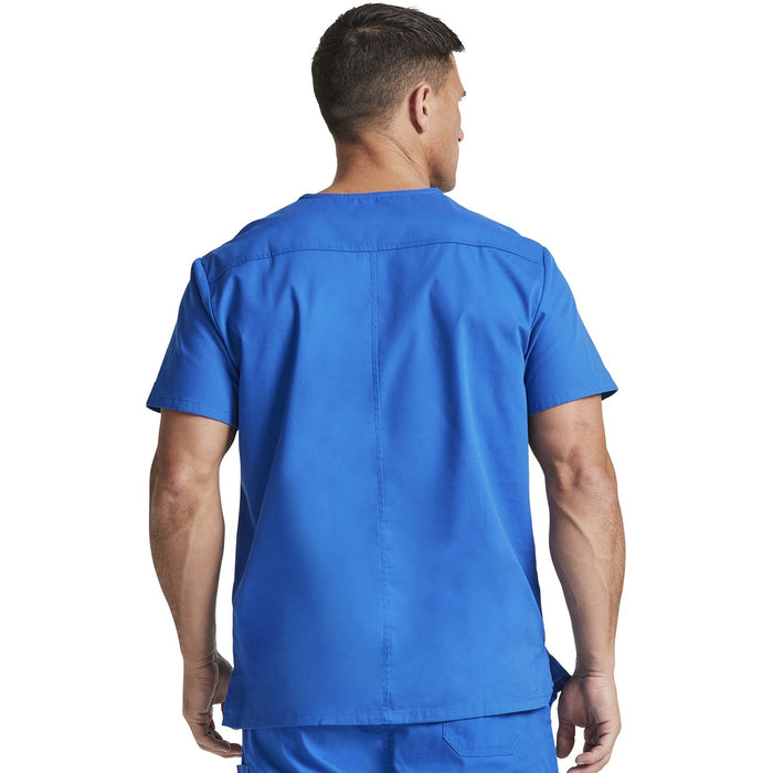 Men's EDS Signature V-Neck Scrub Top - Royal - 2