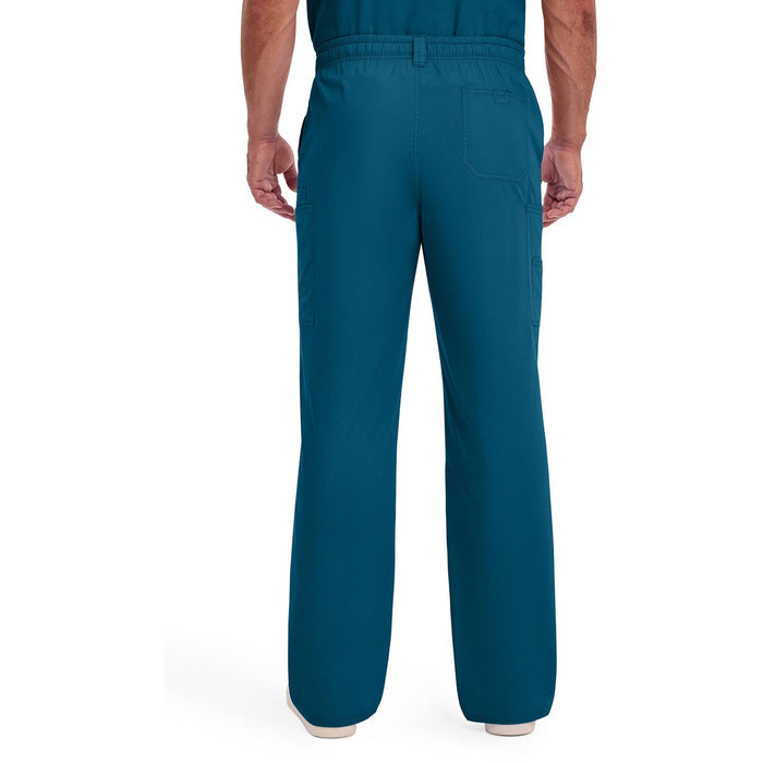 Men's EDS Signature Zip Fly Pull-On Scrub Pant - Caribbean Blue - 2