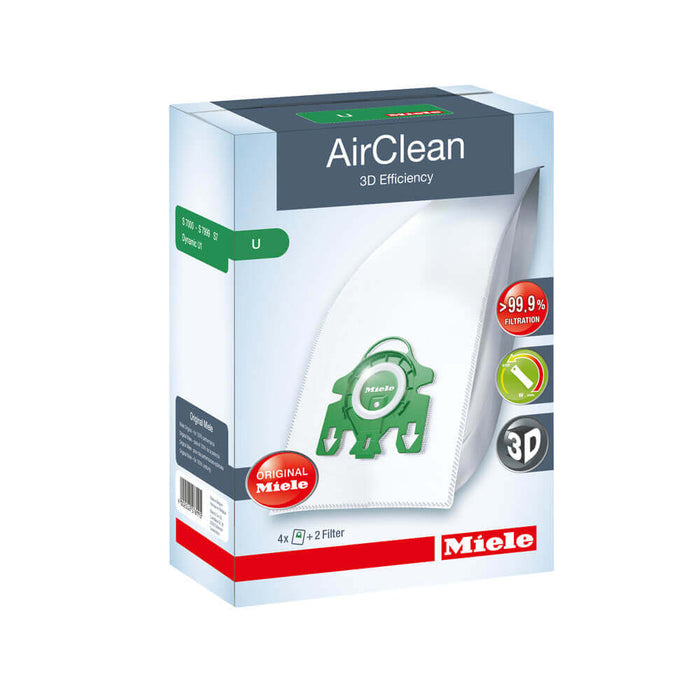 Miele U AirClean Bags (4pk) - BestVacuum.com