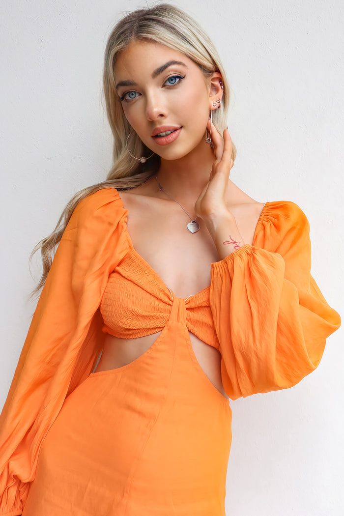 Mila Playsuit - Mango - Runway Goddess