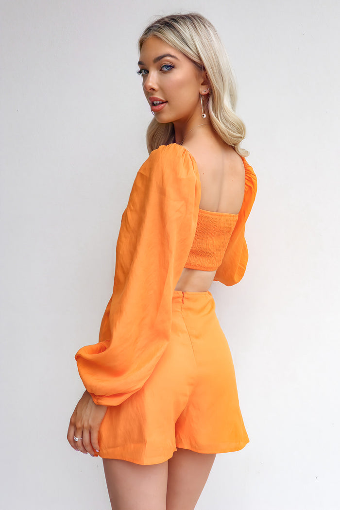 Mila Playsuit - Mango - Runway Goddess
