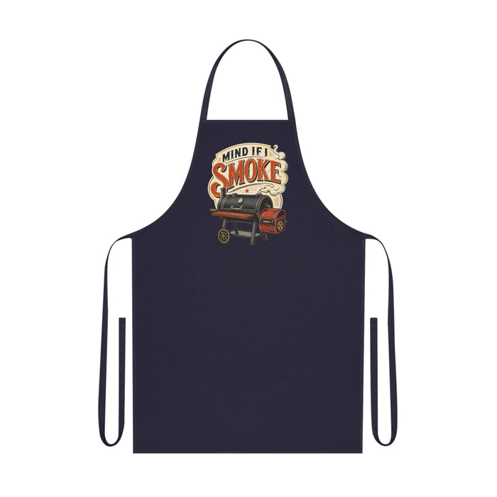 red apron with grill master design