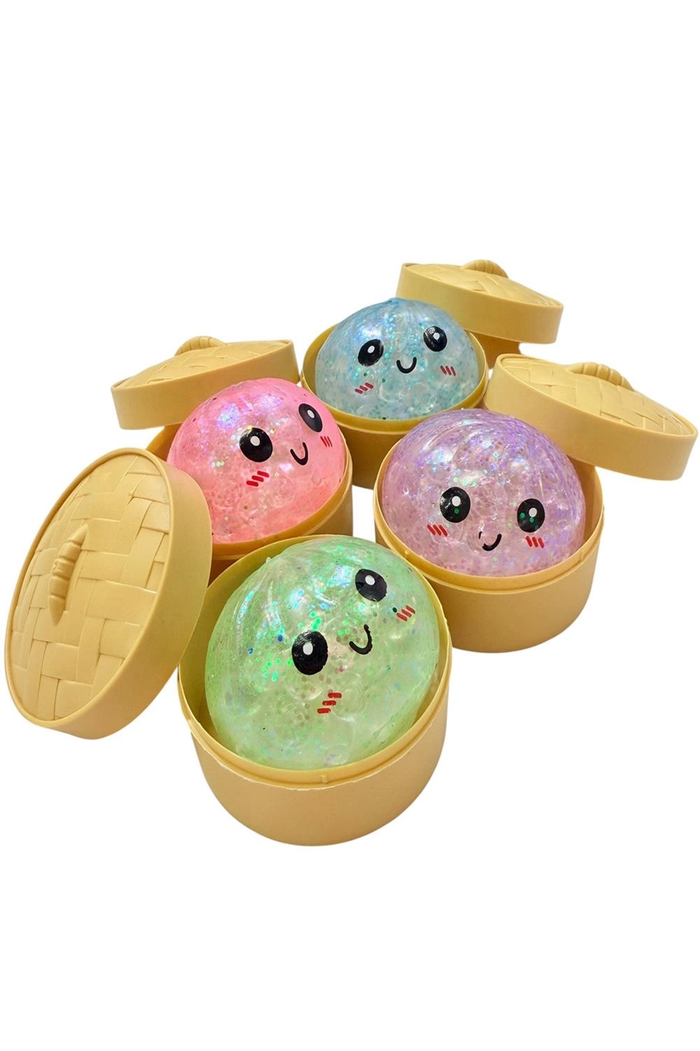 Mini Glitter Boba Bead Mystery Color Dumpling Squish Toy