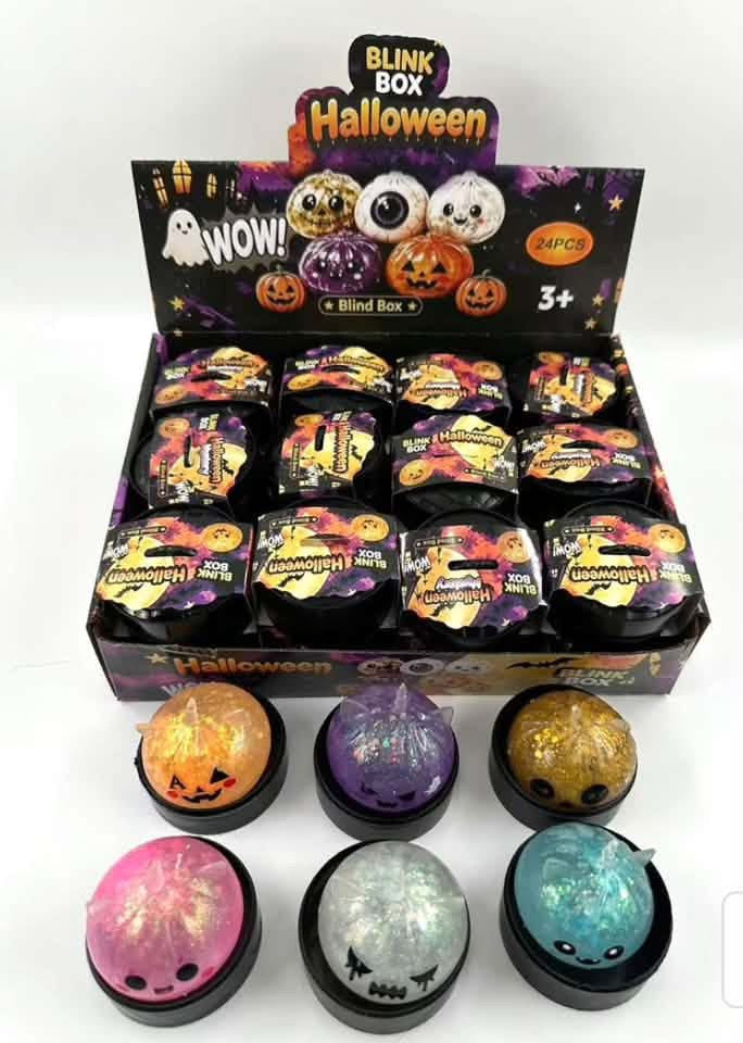 MINI Unicorn Halloween Mystery Glitter Gel Dumpling Squish Toy
