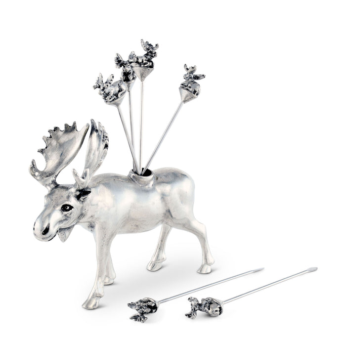 Vagabond House Moose Cheese Pick Set Product Image