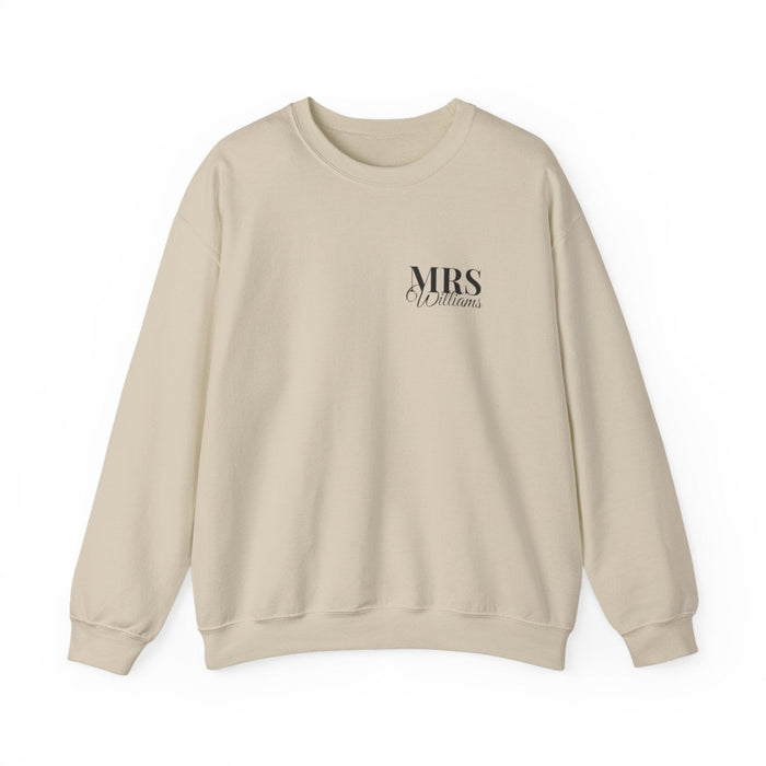 Mr & Mrs Personalised Couples Sweatshirt Set sweatshirt product image 2 from Beast and Beauty