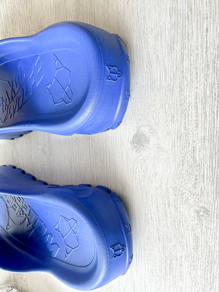 NAKED WOLFE Cobalt Blue Tommy Waterproof Sandals Slide - House Of Huntington