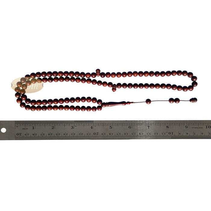 Natural 7 mm 99 bead Antique Color Kuka Tasbih Round Beads