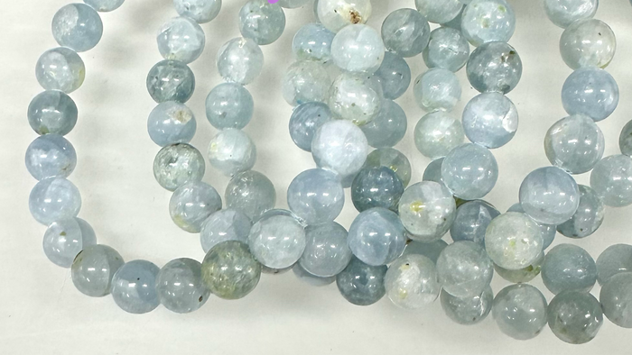 Natural Celestite 8mm 7.5” Crystal Bracelet