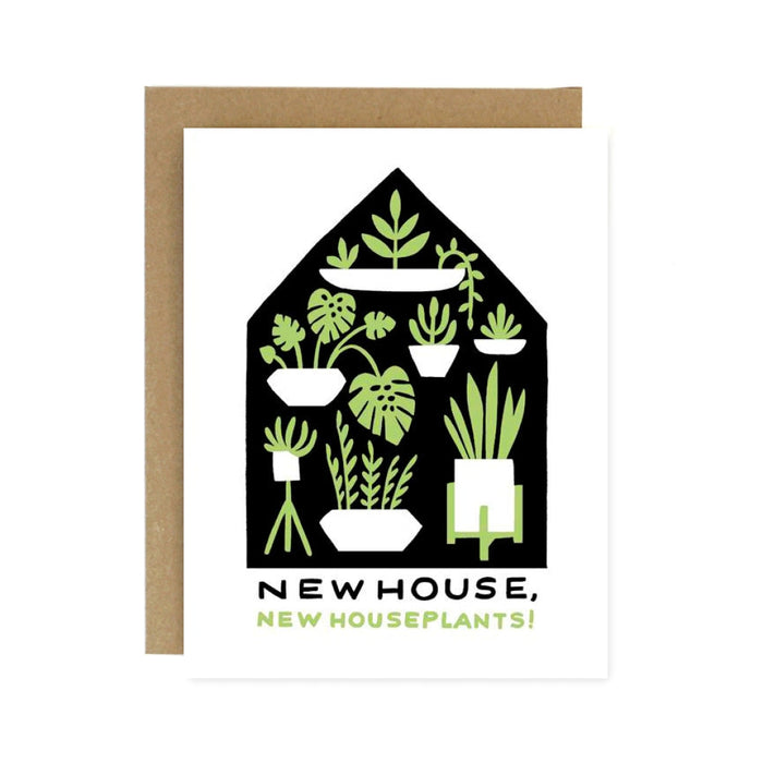 New Houseplants Housewarming Card Home Cards