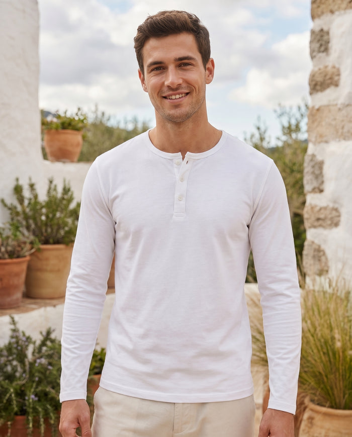 Nico - Men's Henley Shirt — hero shot
