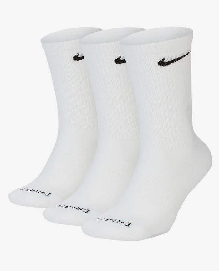 Nike 3 Pack Crew Socks Adult - White