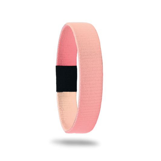 Product photo of outside design of no feeling is permanent with a pink to peach gradient