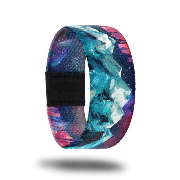Outside design of No Shortcut To Success. A blended pink and dark purple background with an illustrated teal and white mountain range