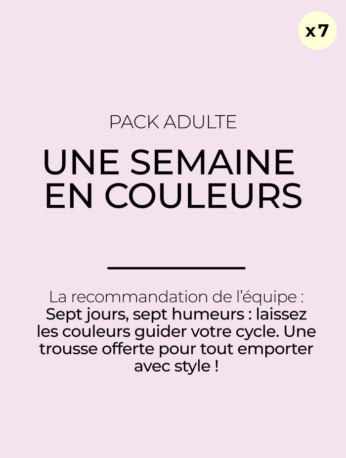 Pack Semainier Adulte Flux Moyen à Abondant
