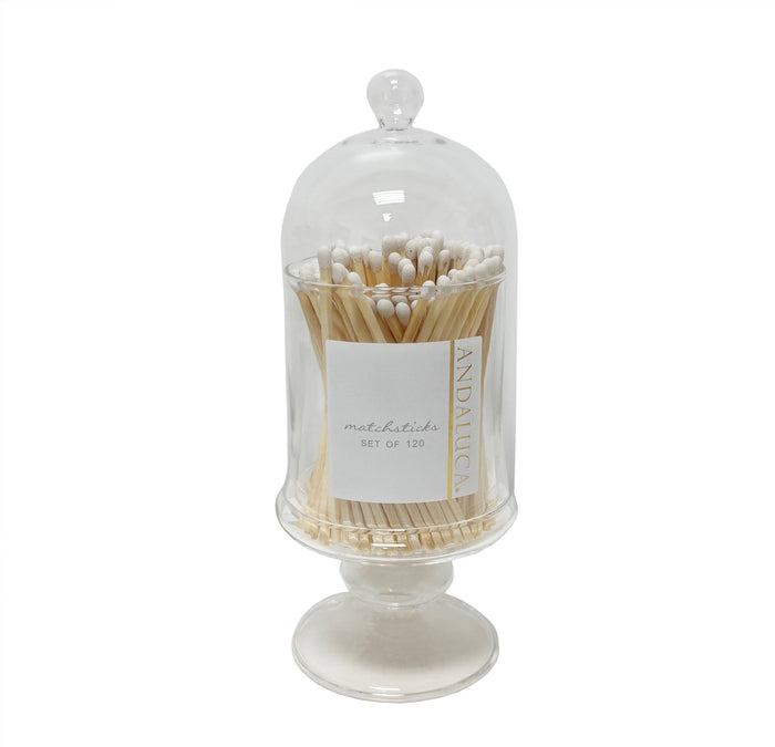 Pedestal Cloche with Matches