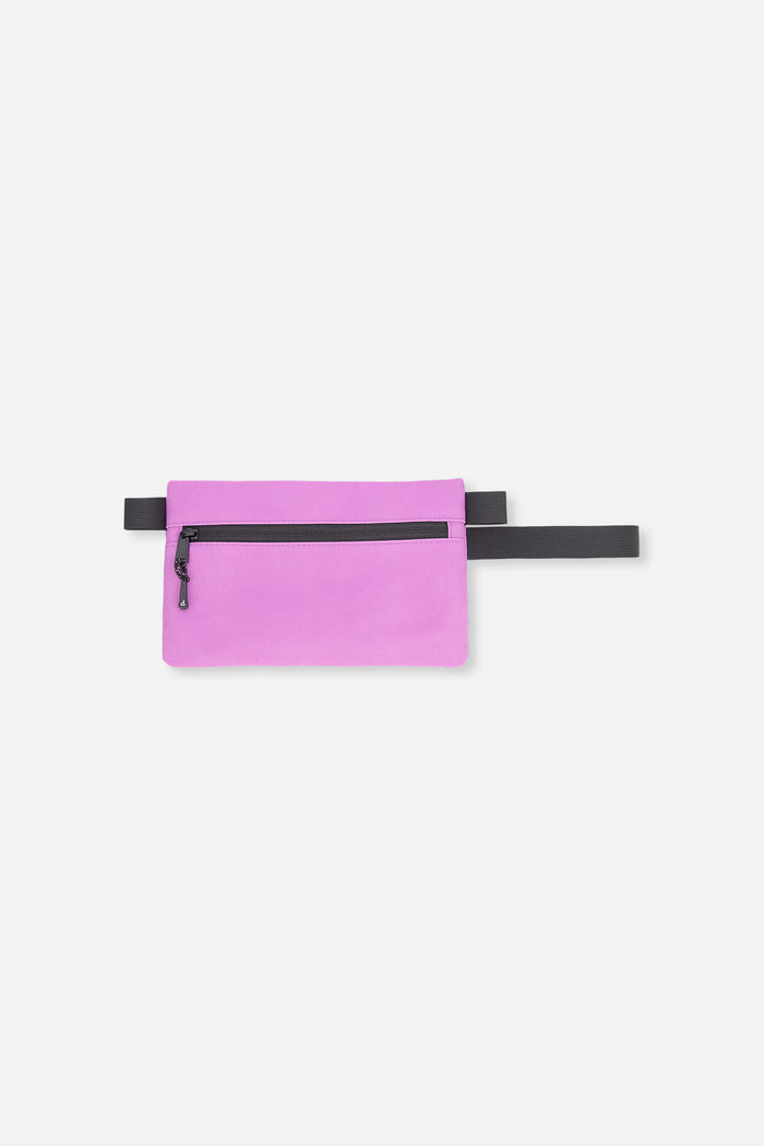 Deux par Deux kids pencil case in black floral print, back view