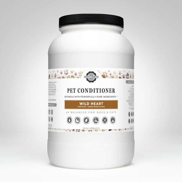 Rustic Strength, Pet Conditioner, 1 Gallon, Plastic Jar, Wild Heart