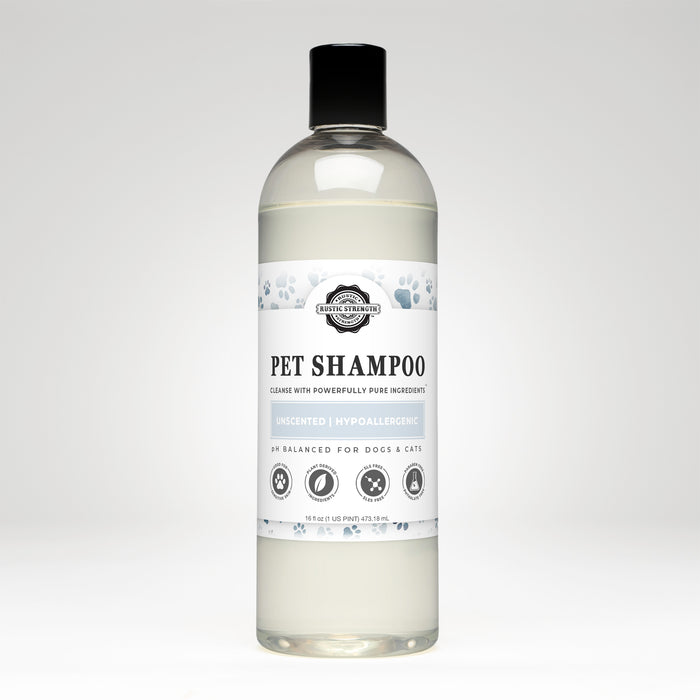 Rustic Strength, Pet Shampoo, 16oz, Plastic with Flip Top, Unscented