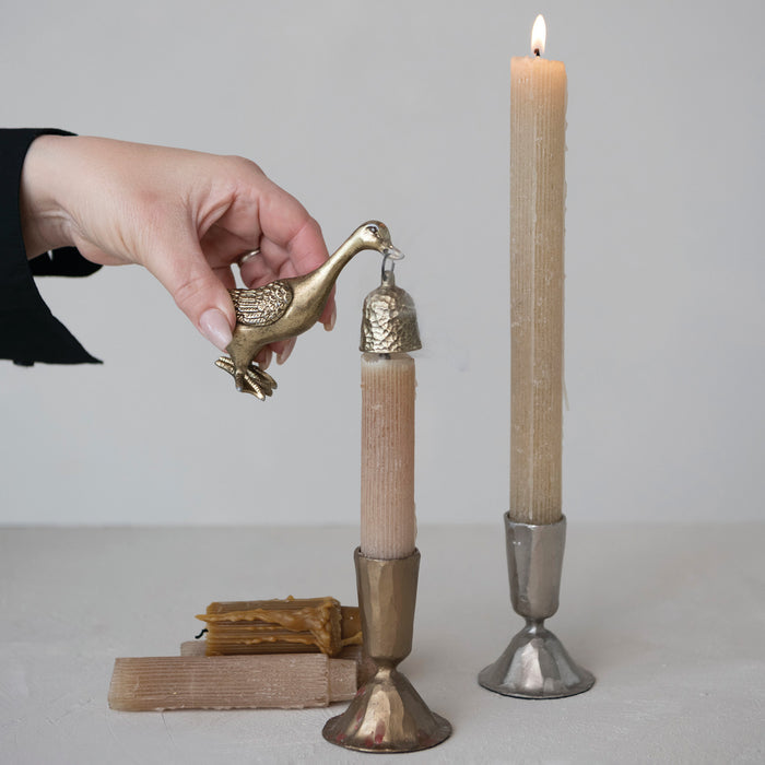 Pewter Duck Shaped Candle Snuffer