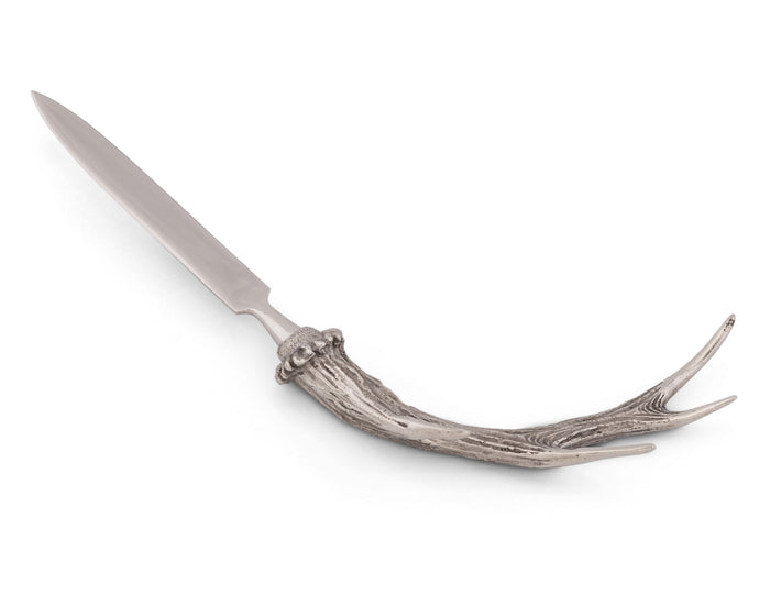 Pewter Handle Antler Letter Opener
