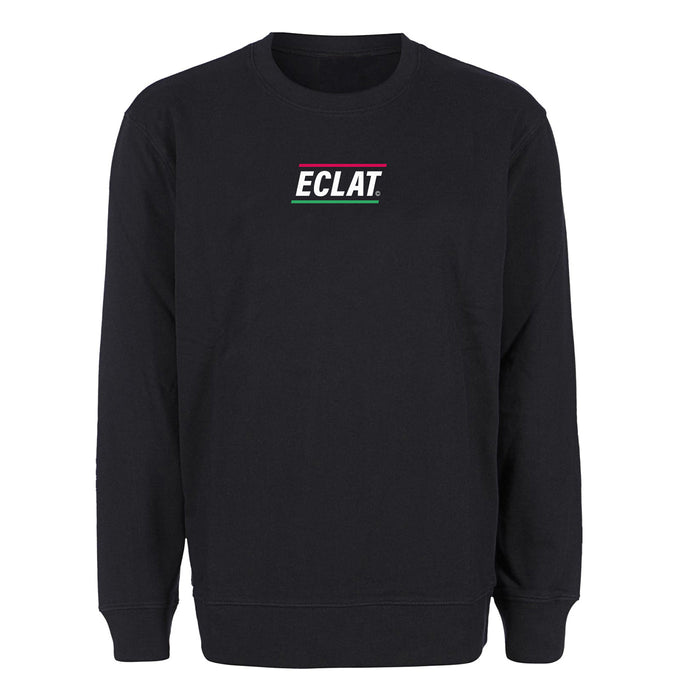 Pizza Place Embroidery Sweater (Black)