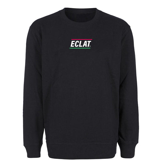 Pizza Place Embroidery Sweater (Black)