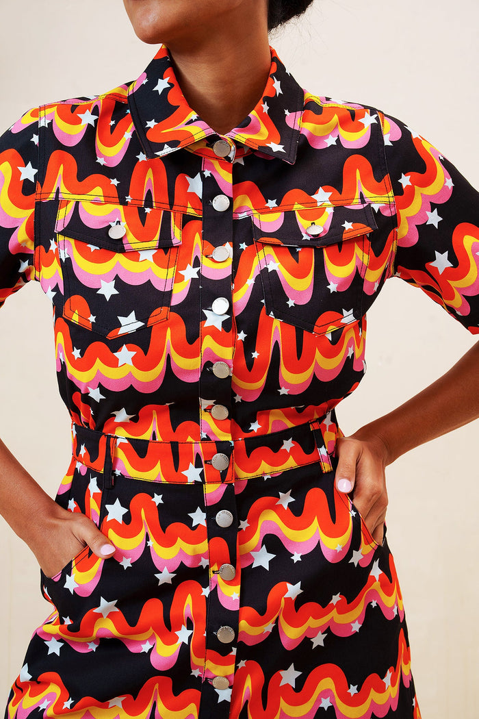 Popping Candy Denim Dress