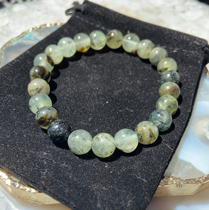 Prehnite bracelet