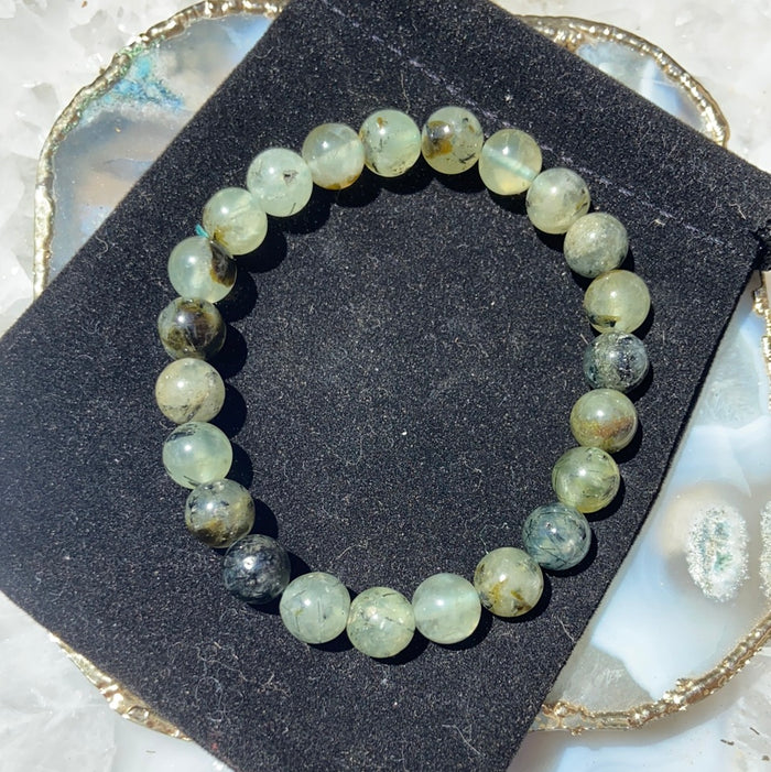 Prehnite bracelet